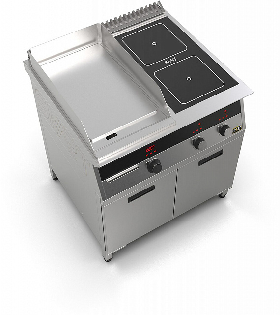 Плита индукционная комбинированная SMART INDUCTION K74-3PKN (с грилем)