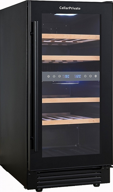 Винный шкаф Cellar Private CP027-2TB черная дверь