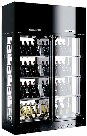 Винный шкаф Enofrigo WINE LIBRARY 2P 4V H260 P60 (A1WL4V2P266P/873) серебро