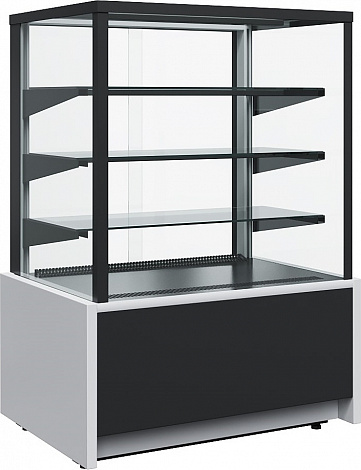 Витрина тепловая Carboma KC70 SH 0,9-1 Light Техно (9006-9005, черная)