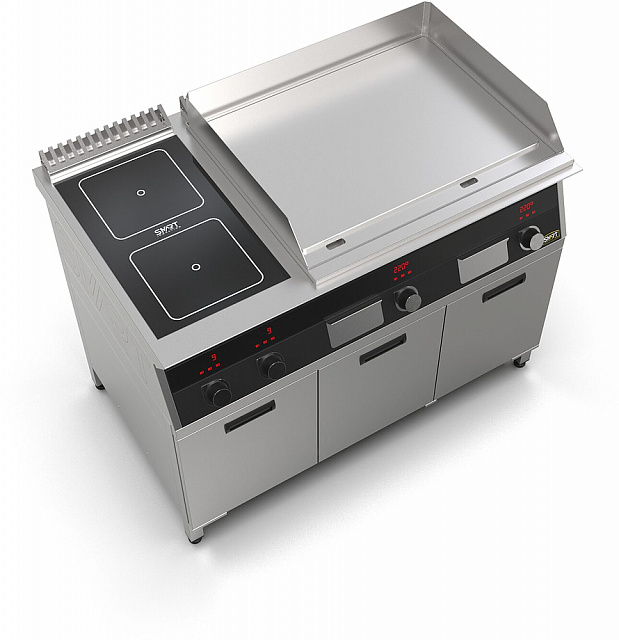 Плита индукционная комбинированная SMART INDUCTION K76-35KPPB (с грилем)