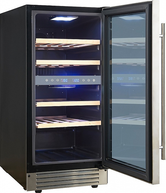 Винный шкаф Cellar Private CP027-2T серебристая дверь