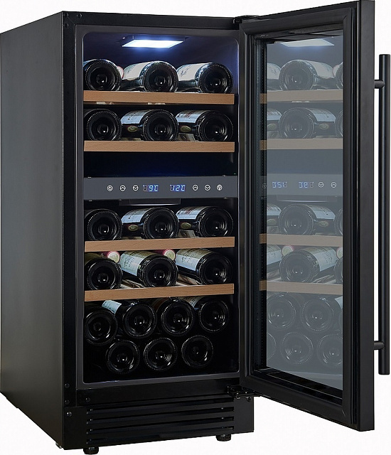 Винный шкаф Cellar Private CP027-2TB черная дверь
