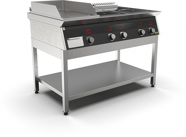 Плита индукционная комбинированная SMART INDUCTION K76-35PKB (с грилем)